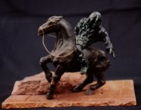 "Un soir vers minuit" (bronze) et "Syrac" (marbre monolythe)